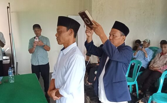 Pelantikan ketua rt. 03 rw. 01 desa jambuluwuk