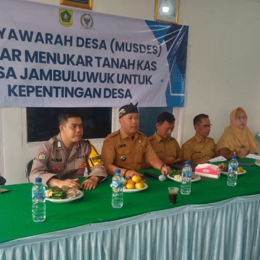 Musdes tanah kas desa jambuluwuk 1