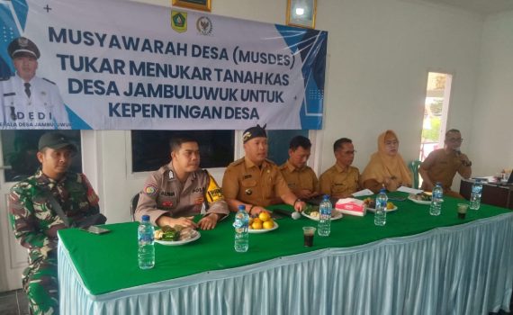 Musdes tanah kas desa jambuluwuk 1