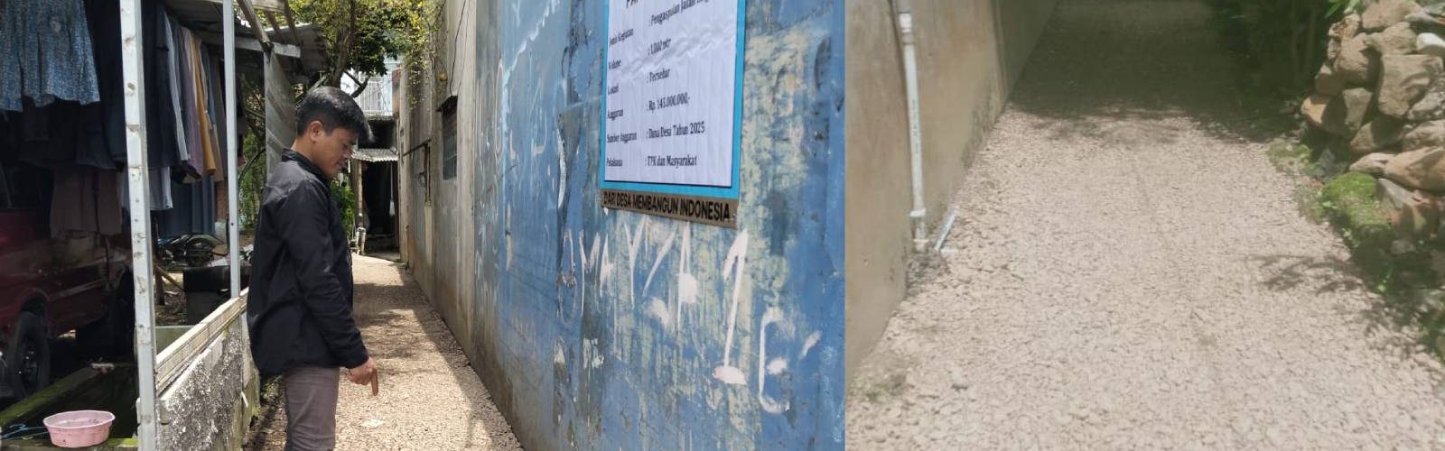 Pelaksanaan pengaspalan jalan lingkungan di dua wilayah kadus