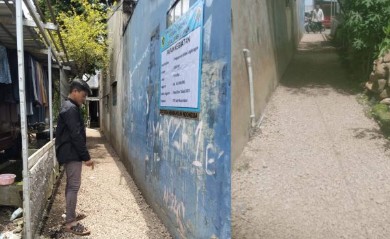 Pelaksanaan pengaspalan jalan lingkungan di dua wilayah kadus